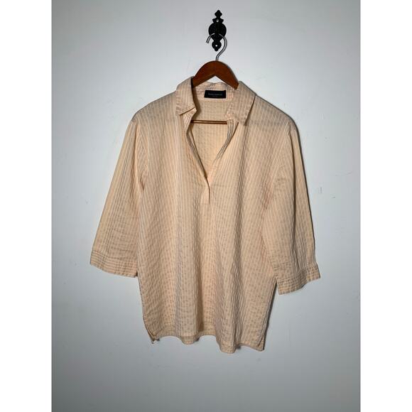 Womens Piazza Sempione Blouse Striped, IT size 46, US size 12, EUC! - Picture 1 of 3